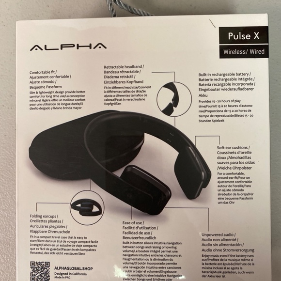 Alpha Pulse X wireless/wired headphones - Picture 2 of 2